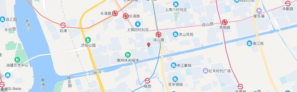 上海德州路灵岩路_公交站地图_上海公交_妙搜公交查询2025