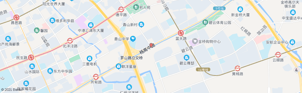 上海杨高中路德平路_公交站地图_上海公交_妙搜公交查询2025