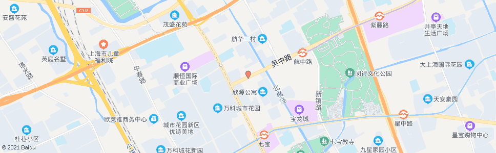 上海吴中路吴宝路_公交站地图_上海公交_妙搜公交查询2024