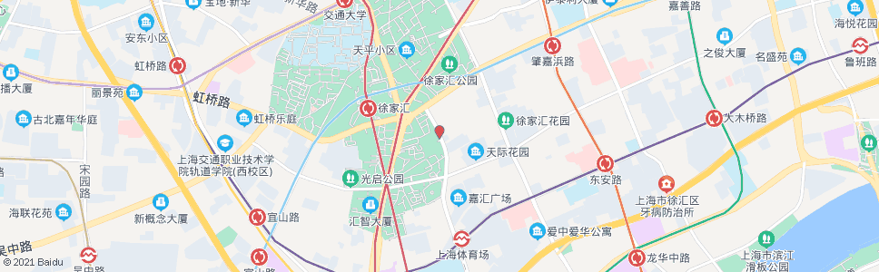 上海天钥桥路辛耕路(徐家汇)_公交站地图_上海公交_妙搜公交查询2025