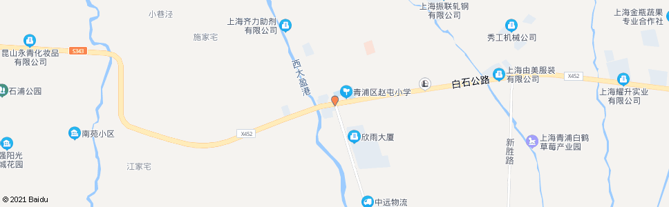 上海赵江路白石公路_公交站地图_上海公交_妙搜公交查询2024