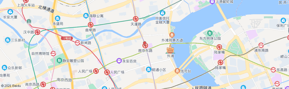 上海天津路河南中路_公交站地图_上海公交_妙搜公交查询2025