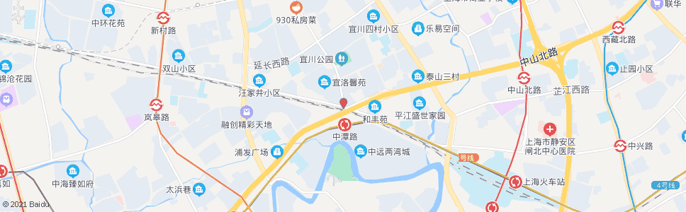 上海交通路宜川路_公交站地图_上海公交_妙搜公交查询2025