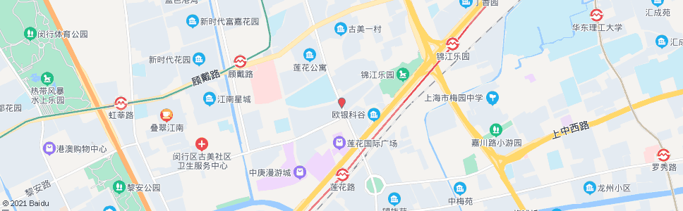 上海莲花路古美西路_公交站地图_上海公交_妙搜公交查询2025