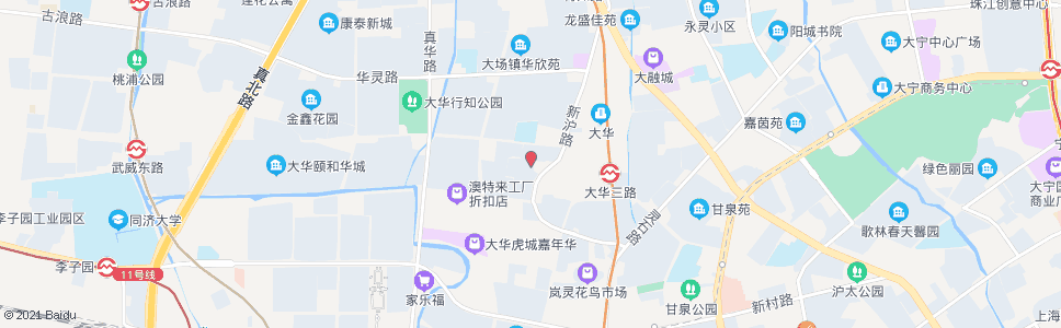 上海大华新村_公交站地图_上海公交_妙搜公交查询2024