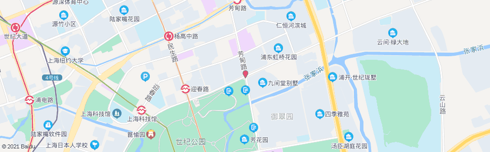 上海锦绣路芳甸路_公交站地图_上海公交_妙搜公交查询2025