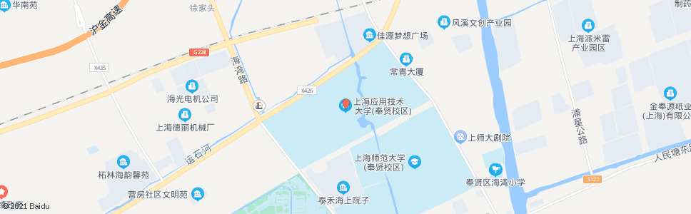 上海上海应用技术学院_公交站地图_上海公交_妙搜公交查询2025