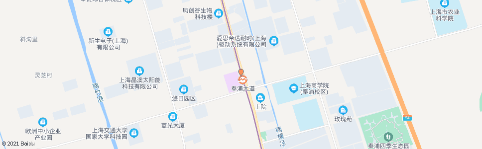 上海沪杭公路奉浦大道(招呼站)_公交站地图_上海公交_妙搜公交查询2025