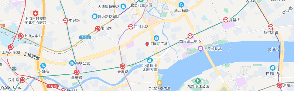 上海塘沽路乍浦路_公交站地图_上海公交_妙搜公交查询2025