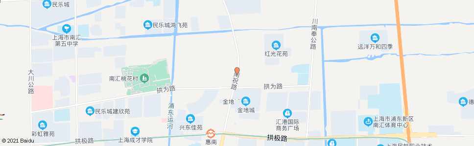 上海南祝路拱乐路(小二灶)_公交站地图_上海公交_妙搜公交查询2025