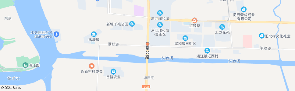 上海浦星公路闸航公路_公交站地图_上海公交_妙搜公交查询2025