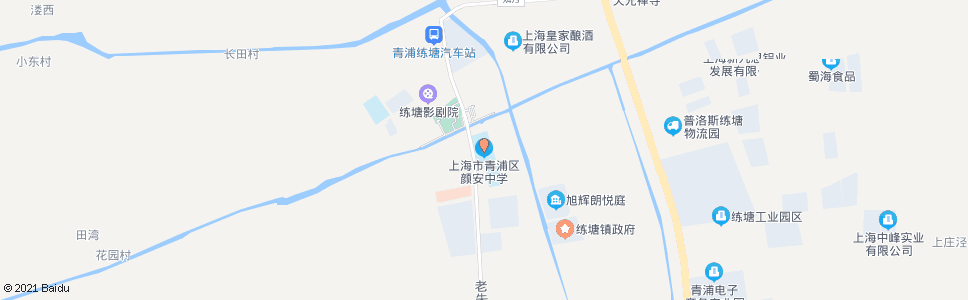 上海老朱枫公路练新路(颜安中学)_公交站地图_上海公交_妙搜公交查询2025