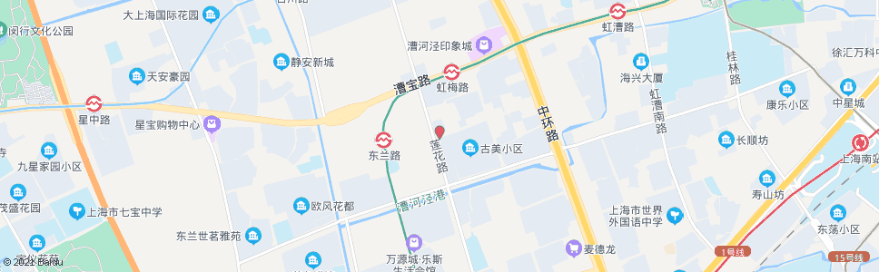 上海东兰路莲花路_公交站地图_上海公交_妙搜公交查询2025