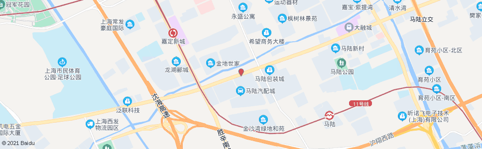 上海宝安公路永盛路_公交站地图_上海公交_妙搜公交查询2025