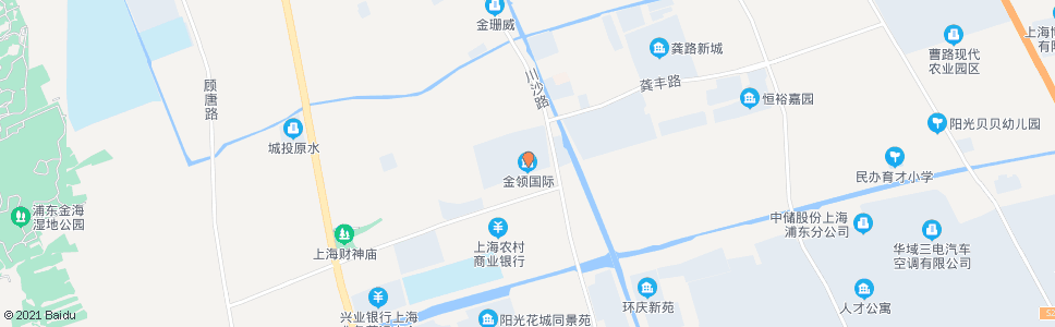 上海川沙路景雅路(金领国际)_公交站地图_上海公交_妙搜公交查询2025