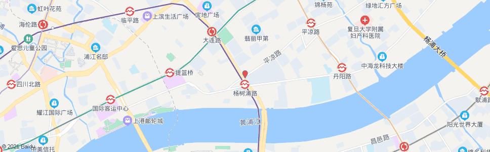 上海平凉路大连路_公交站地图_上海公交_妙搜公交查询2025