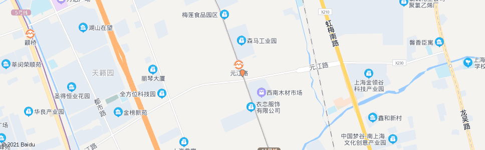 上海莲花南路元江路_公交站地图_上海公交_妙搜公交查询2024