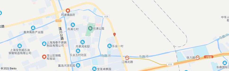 上海江杨北路四元路_公交站地图_上海公交_妙搜公交查询2025