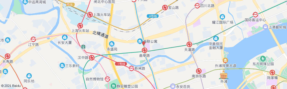 上海西藏北路蒙古路_公交站地图_上海公交_妙搜公交查询2025