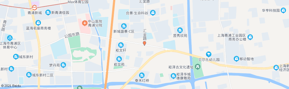 上海汇金路公园东路_公交站地图_上海公交_妙搜公交查询2025