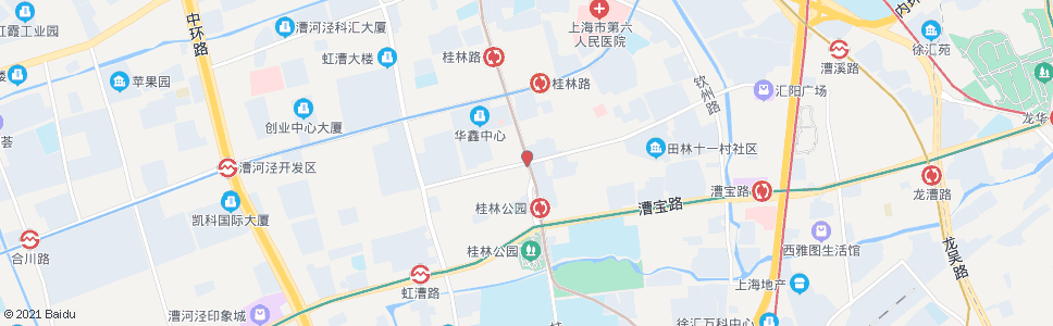 上海桂林路田林路(临时站)_公交站地图_上海公交_妙搜公交查询2025