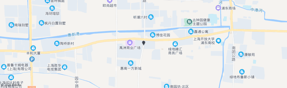 上海听潮南路沪南公路_公交站地图_上海公交_妙搜公交查询2025