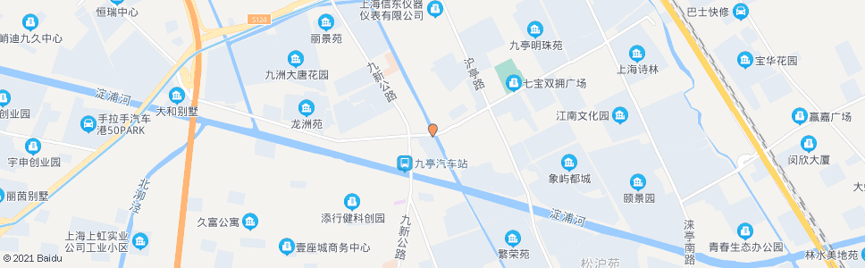 上海九亭大街九亭公路_公交站地图_上海公交_妙搜公交查询2025