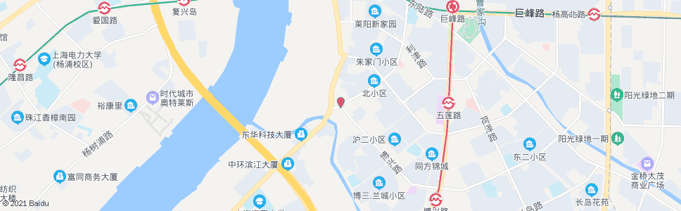 上海博兴路莱阳路_公交站地图_上海公交_妙搜公交查询2025