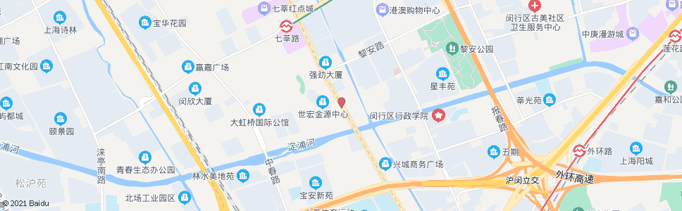 上海黎安路七莘路_公交站地图_上海公交_妙搜公交查询2025