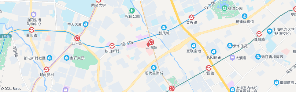 上海新华医院(江浦路控江路)_公交站地图_上海公交_妙搜公交查询2025