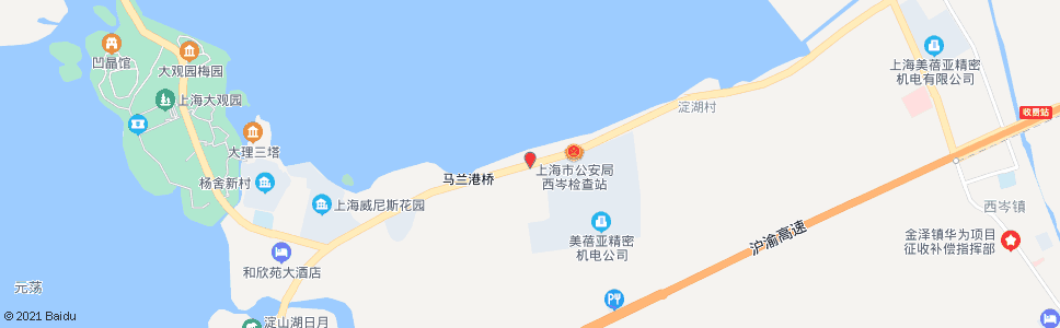 上海沪青平公路马兰港_公交站地图_上海公交_妙搜公交查询2024