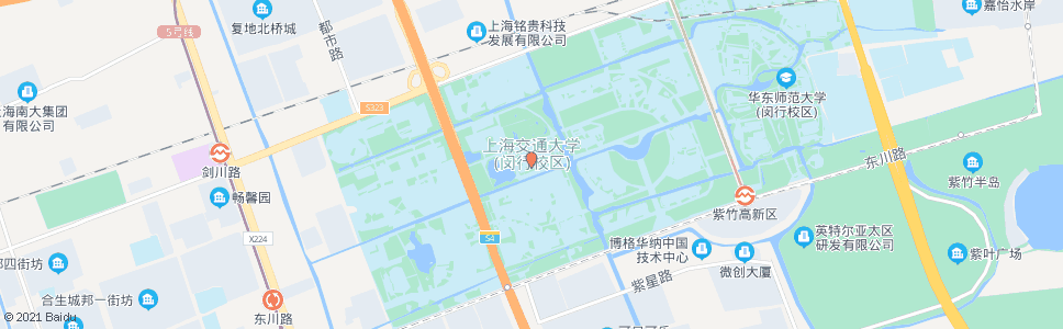 上海交通大学(闵行校区)_公交站地图_上海公交_妙搜公交查询2025