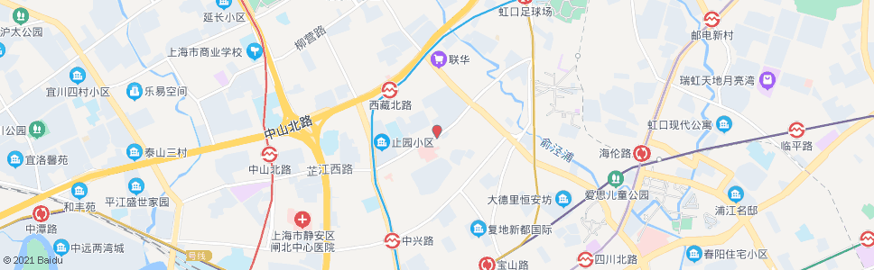 上海宝昌路芷江中路_公交站地图_上海公交_妙搜公交查询2024