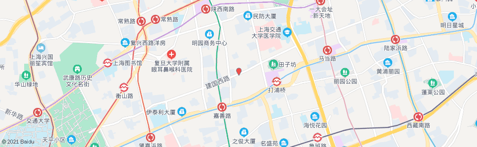 上海建国西路陕西南路_公交站地图_上海公交_妙搜公交查询2025