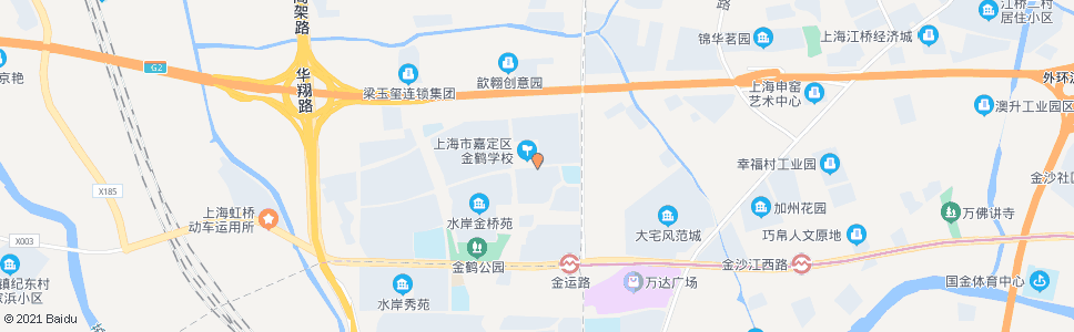 上海鹤霞路金园一路(金耀学校)_公交站地图_上海公交_妙搜公交查询2025