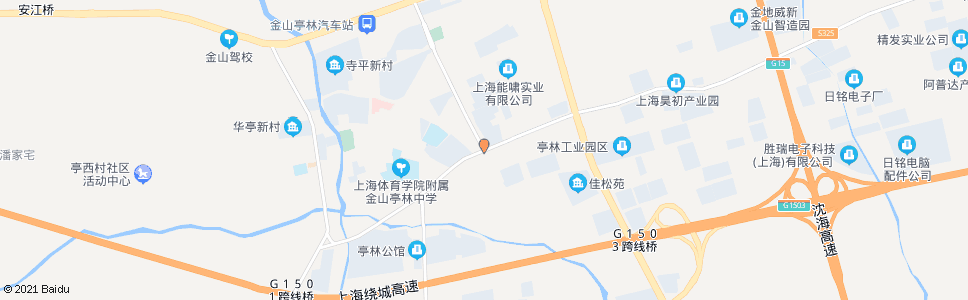 上海南亭公路亭升路(招呼站)_公交站地图_上海公交_妙搜公交查询2024