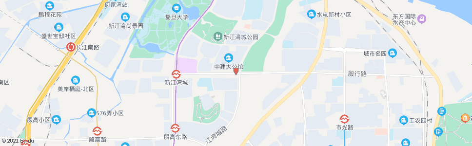 上海殷行路江湾城路_公交站地图_上海公交_妙搜公交查询2025