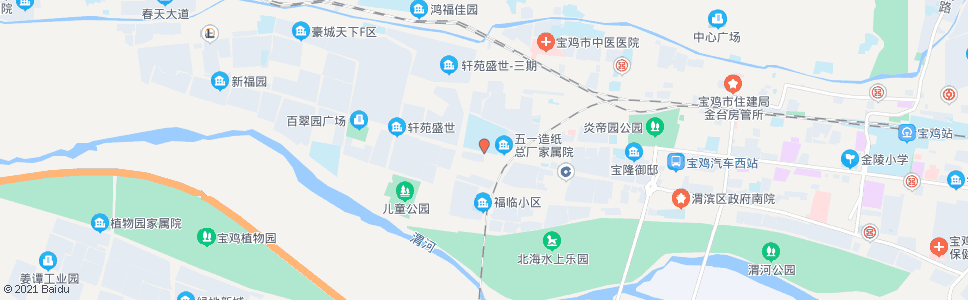 宝鸡市技工学校_公交站地图_宝鸡公交_妙搜公交查询2025