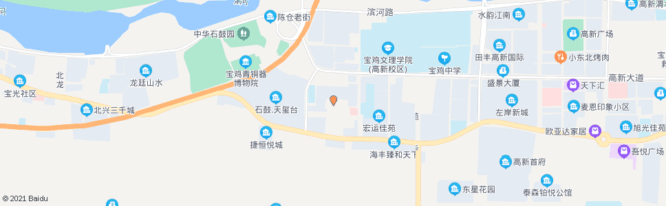 宝鸡东星村(原郭家崖)_公交站地图_宝鸡公交_妙搜公交查询2025