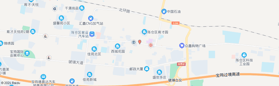 宝鸡区建设局_公交站地图_宝鸡公交_妙搜公交查询2025