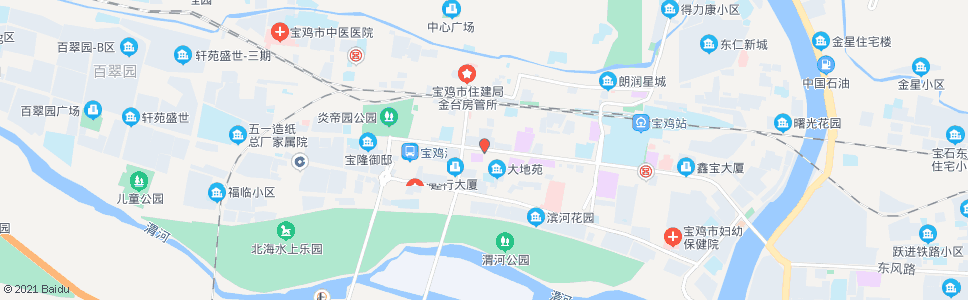 宝鸡红旗路口_公交站地图_宝鸡公交_妙搜公交查询2024