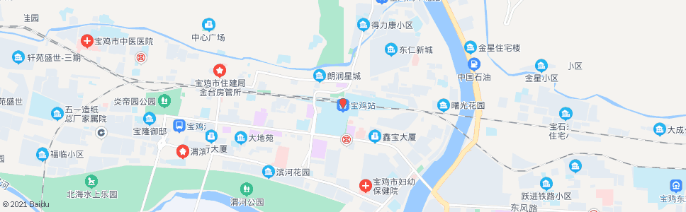 宝鸡凌云路_公交站地图_宝鸡公交_妙搜公交查询2025