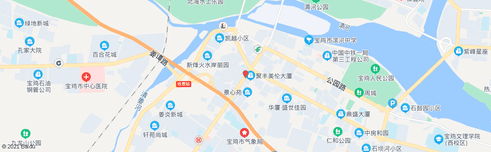 宝鸡火炬路口_公交站地图_宝鸡公交_妙搜公交查询2025