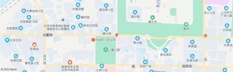 大同永泰街北都街口_公交站地图_大同公交_妙搜公交查询2024