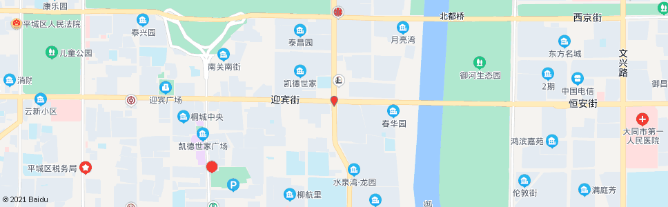 大同御河西路迎宾街口_公交站地图_大同公交_妙搜公交查询2025