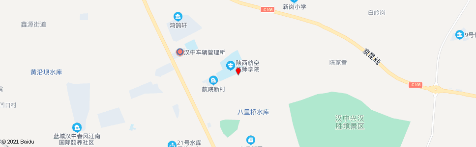 汉中汉中汽车城(陕西航空技术学院)_公交站地图_汉中公交_妙搜公交查询2025