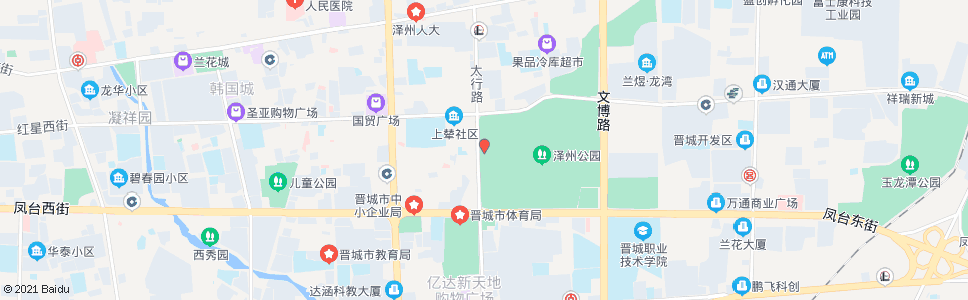 晋城泽州公园西门_公交站地图_晋城公交_妙搜公交查询2024