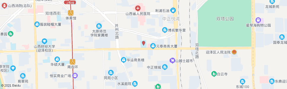 太原省贸易学校(南内环街东岗路口)_公交站地图_太原公交_妙搜公交查询2024