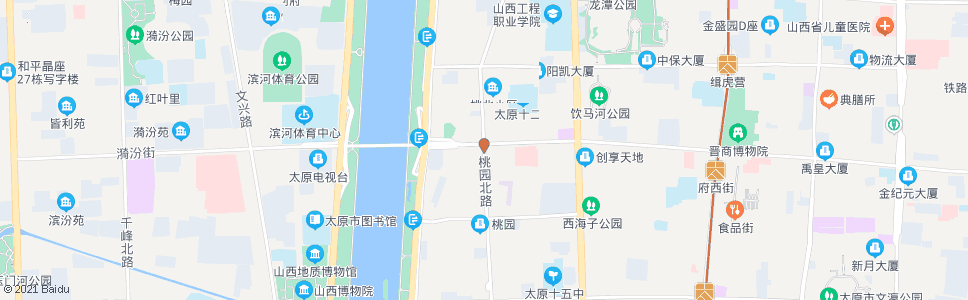 太原桃园北路府西街口_公交站地图_太原公交_妙搜公交查询2025