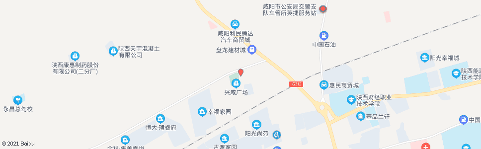 咸阳邓六路北口_公交站地图_咸阳公交_妙搜公交查询2024